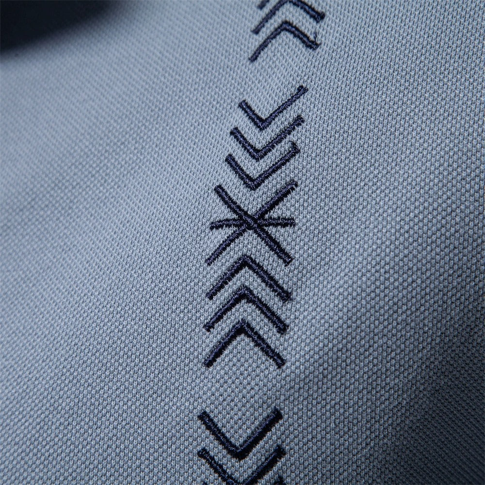 Men's Embroidered Cotton Polo Shirt - 2025 Spring Slim-Fit Casual Top | PS1012