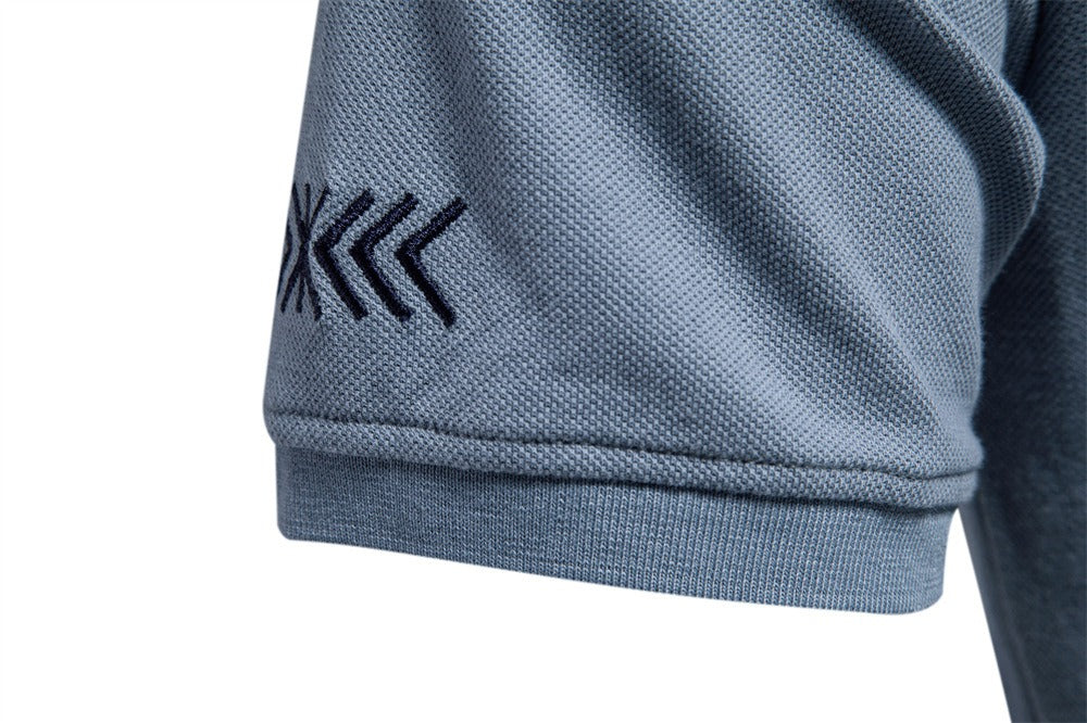 Men's Embroidered Cotton Polo Shirt - 2025 Spring Slim-Fit Casual Top | PS1012