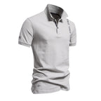 Men's Embroidered Cotton Polo Shirt - 2025 Spring Slim-Fit Casual Top | PS1012