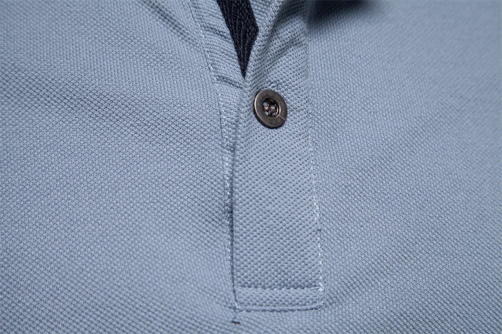 Men's Embroidered Cotton Polo Shirt - 2025 Spring Slim-Fit Casual Top | PS1012