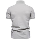 Men's Embroidered Cotton Polo Shirt - 2025 Spring Slim-Fit Casual Top | PS1012