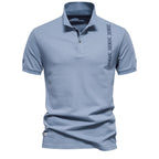 Men's Embroidered Cotton Polo Shirt - 2025 Spring Slim-Fit Casual Top | PS1012