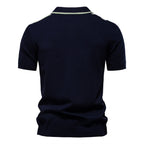 Men's Striped Knit Polo Shirt - 2025 Summer Slim-Fit Urban Casual Top | PSD8021/PSD8028