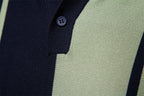 Men's Striped Knit Polo Shirt - 2025 Summer Slim-Fit Urban Casual Top | PSD8021/PSD8028