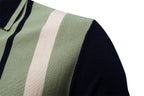 Men's Striped Knit Polo Shirt - 2025 Summer Slim-Fit Urban Casual Top | PSD8021/PSD8028