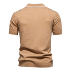 Men's Striped Knit Polo Shirt - 2025 Summer Slim-Fit Urban Casual Top | PSD8021/PSD8028