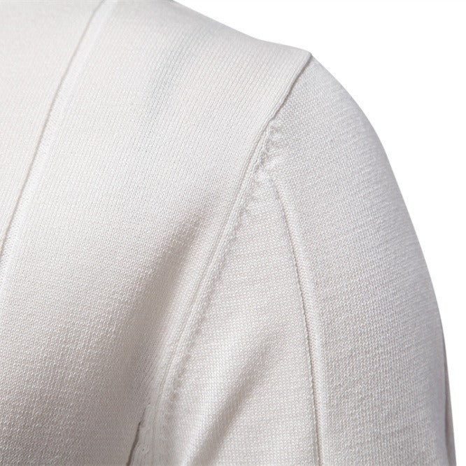 Men's Business Casual Knit Polo Shirt - 2025 Summer Loose-Fit Short Sleeve Top | PSD8037