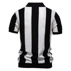 Summer Slim-Fit Stripe Polo Shirt for Men – 2025 Business Casual Knit Top | Breathable Short Sleeve Tee | PSD8060