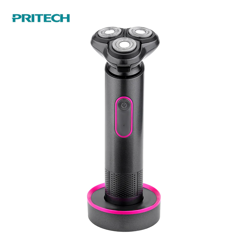 PRITECH IPX5 Waterproof USB Rechargeable Triple Blade Cordless Electric Shaver Portable & Efficient | RSM-2888