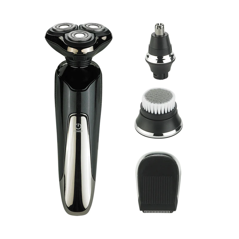 3-in-1 Men's Grooming Set Waterproof USB Rechargeable Electric Shaver & Razor | RSM-1505