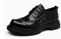 Men's Premium Full-Grain Leather Business Shoes | Thick Sole Oxfords with Breathable Pigskin Lining | Light Luxury Formal Footwear | 77027