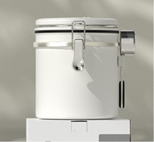 Stainless Steel Coffee Canister – Airtight Storage with CO₂ Valve & Date Tracker (1.5L / 1.8L) | NB-MFG