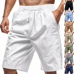 Breathable Men's Linen Shorts – Lightweight Summer Beach & Sport Casualwear| YFY-WW-2