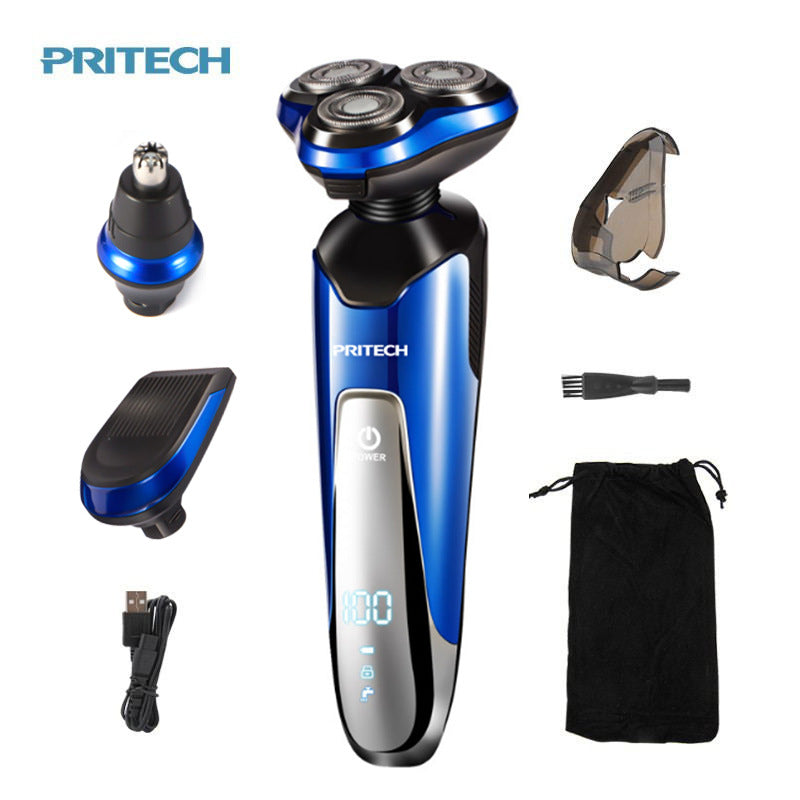 3-in-1 Men's Grooming Set Waterproof USB Rechargeable Electric Shaver & Razor | RSM-1505