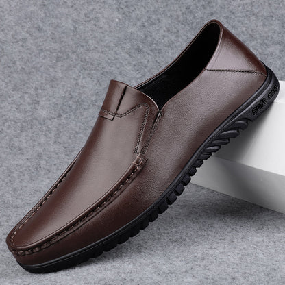 Business Leather Shoes Slip On Loafers Drive Walking Shoes | B2102