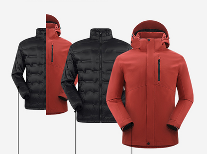 DZRZVD 3-in-1 Down Jacket | 5000mm Waterproof Trekking Coat with Detachable Down Layer | All-Season Outdoor Protection | 250826