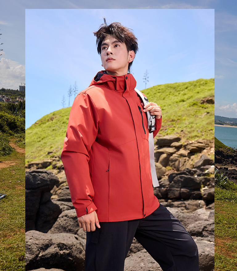 DZRZVD 3-in-1 Down Jacket | 5000mm Waterproof Trekking Coat with Detachable Down Layer | All-Season Outdoor Protection | 250826