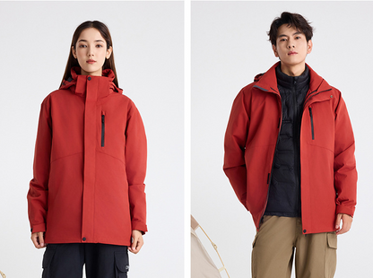 DZRZVD 3-in-1 Down Jacket | 5000mm Waterproof Trekking Coat with Detachable Down Layer | All-Season Outdoor Protection | 250826