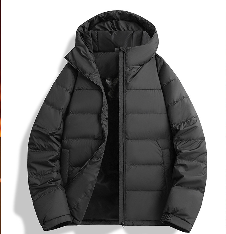 Men's Outdoor Jacket 90% Duck Down Filled Parka with Detachable Shell All-Season Waterproof Hiking Coat