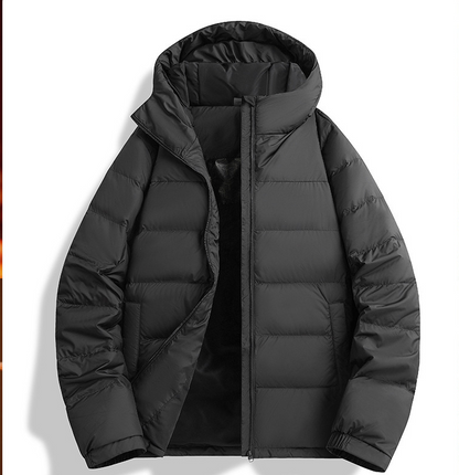 Men's Outdoor Jacket 90% Duck Down Filled Parka with Detachable Shell All-Season Waterproof Hiking Coat