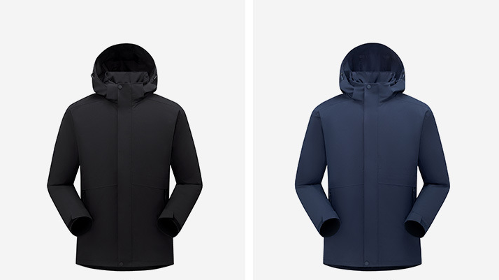 Men's 3-in-1 Winter Jacket with 90% White Duck Down | Waterproof Windproof Hiking Coat | All-Season Outdoor Protection | 251905