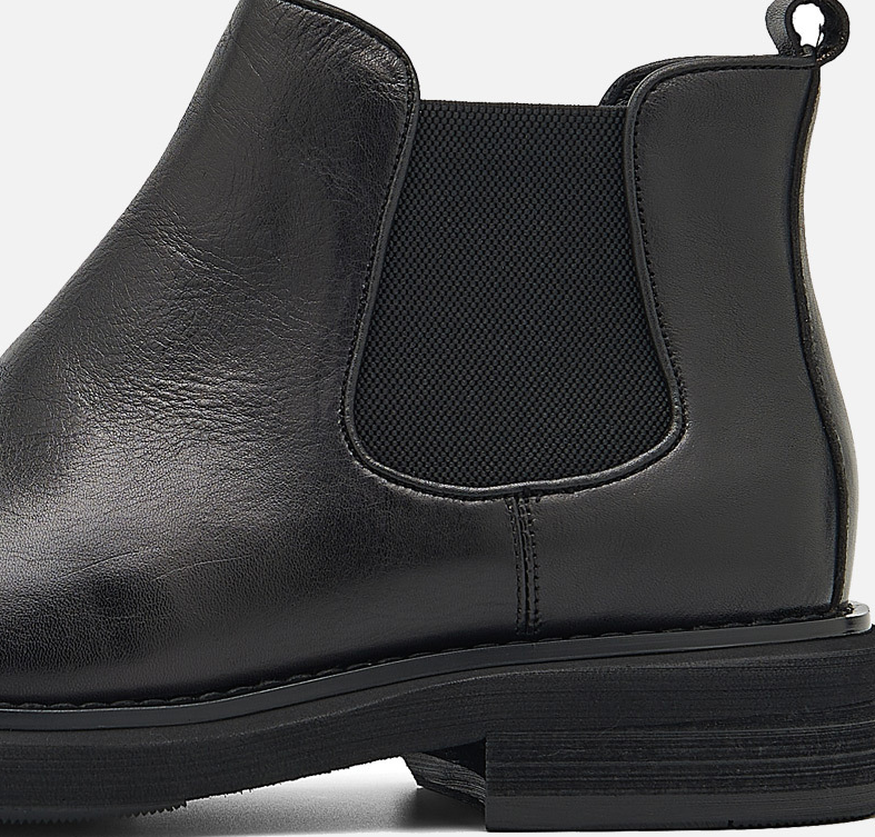 Men's Chelsea Boots | 2025 Autumn Winter British Retro Ankle Boots | Chunky Sole Leather Pull-On Boots | B3923