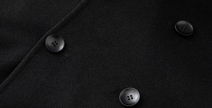 Ekeweer Longline 100% Wool Coat for Tall Men | Double-Faced Wool Overcoat | Handcrafted Fall & Winter Long Trench Coat | 86765