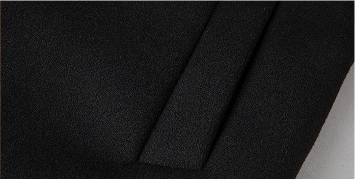 Ekeweer Longline 100% Wool Coat for Tall Men | Double-Faced Wool Overcoat | Handcrafted Fall & Winter Long Trench Coat | 86765