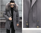 Snow Lotus Men's Mink Fur Parka 2025 Winter Detachable Mink Lining Long Coat Luxury Slim-Fit Fur-Trimmed Jacket | 215