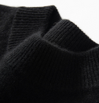 Men's Premium Cashmere Blend Sweater Chunky Knit Mock Neck Pullover Winter Warm Relaxed Fit Knitwear | JW-039