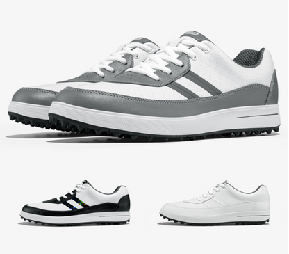 PGM Men's Waterproof Golf Shoes Spiked Athletic Sneakers All-Terrain Golf & Casual Footwear | XZ299