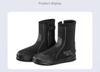 OUZO 5mm Neoprene Dive Boots | High-Top Puncture Resistant Water Shoes for Snorkeling & Surfing | Anti-Slip Beach Socks | BX5029-B