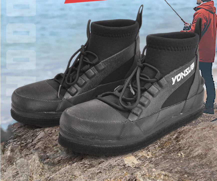 Yonsub Drainage Fishing Shoes | Quick-Dry Aqua Socks for Rock & Jetty Fishing | Anti-Slip & Cut-Resistant Water Shoes | YZ034