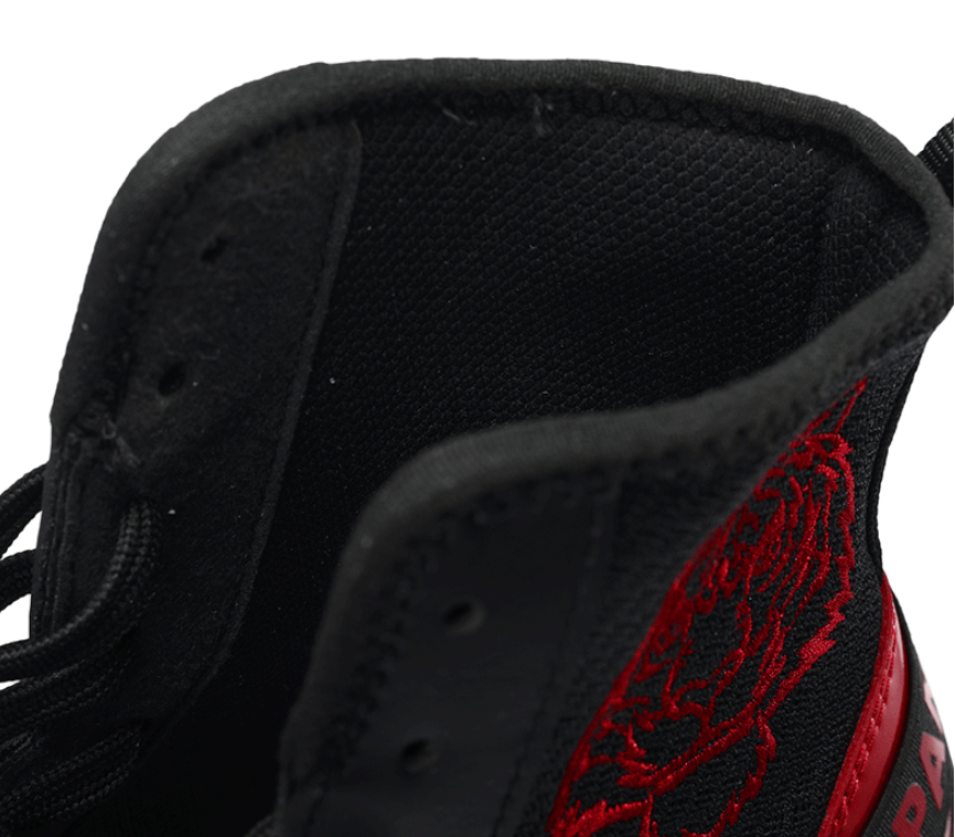 Qiku Bao Combat Sports Shoes | Unisex Wrestling & Boxing Shoes | Gum Rubber Sole for Muay Thai & Martial Arts | QK1139