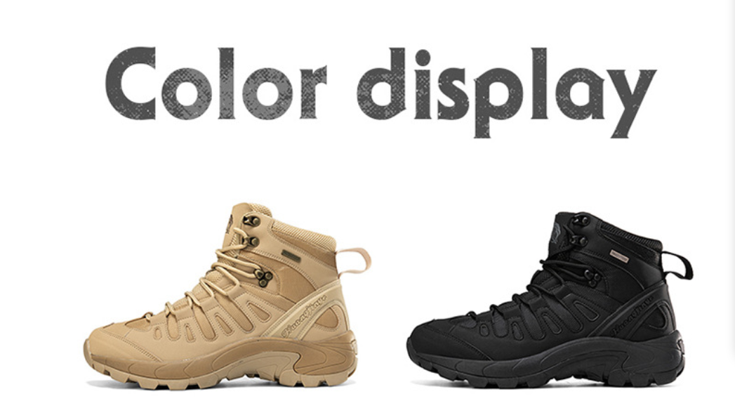Tactical Combat Boots | Waterproof Breathable Military Hiking Boots | High-Top Climbing & Training Footwear | TRK888