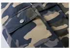 Men's Versatile Camouflage Fleece-Lined Military Jacket with Fur Hood & Multi Pockets