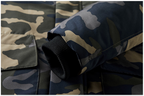 Men's Versatile Camouflage Fleece-Lined Military Jacket with Fur Hood & Multi Pockets