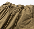 G-Stone Multi-Pocket Cotton Cargo Pants | Men‘s Outdoor Tactical Trousers | Relaxed Straight Leg Hiking & Work Pants | 8558