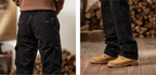 G-Stone Multi-Pocket Cotton Cargo Pants | Men‘s Outdoor Tactical Trousers | Relaxed Straight Leg Hiking & Work Pants | 8558
