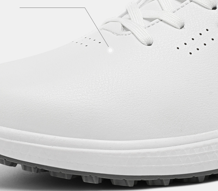 Men's Waterproof Golf Shoes | Anti-Slip Soft Spike Sneakers Breathable Microfiber Athletic All Weather Golf Trainers