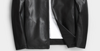 Men’s Genuine Cowhide Leather Jacket | Reversible Fur-Lined Mid-Length Coat | Business Casual Winter Outerwear | 8803