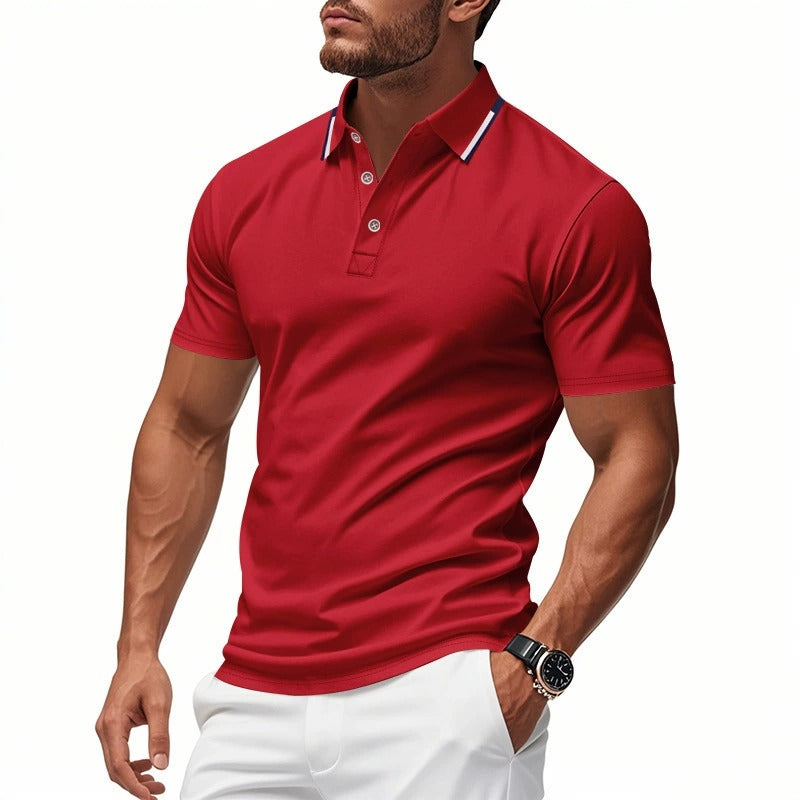 Men’s Quick-Dry Golf Polo Shirt – Short Sleeve Summer Business Casual Top | DS-2108