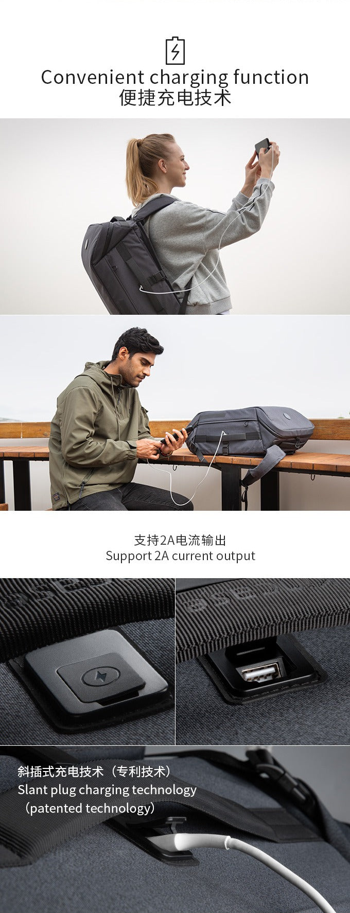 KINCASE Large Capacity Premium Business Laptop & Travel Backpack – Water-Resistant, Anti-Theft, RFID Shield | KC-1816