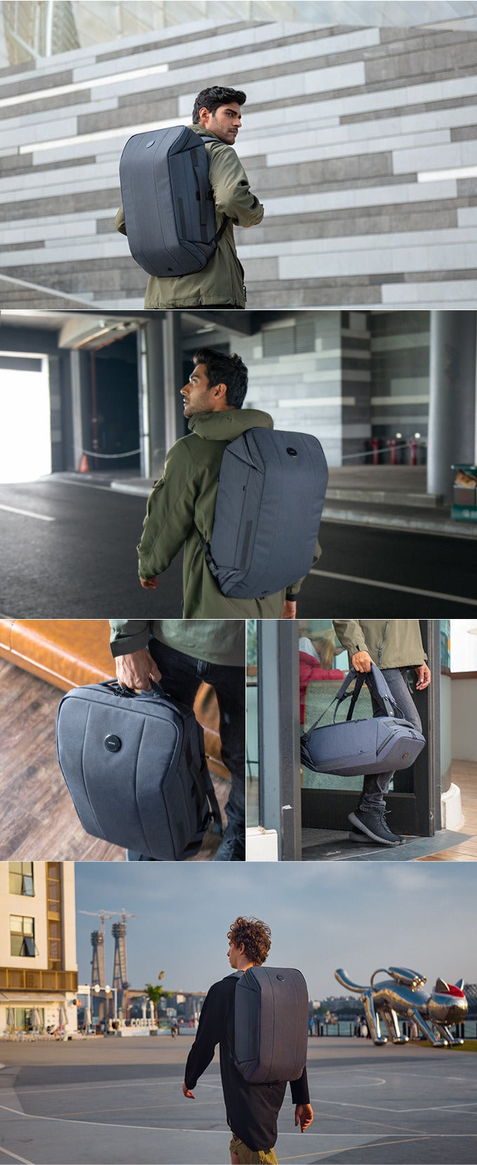 KINCASE Large Capacity Premium Business Laptop & Travel Backpack – Water-Resistant, Anti-Theft, RFID Shield | KC-1816