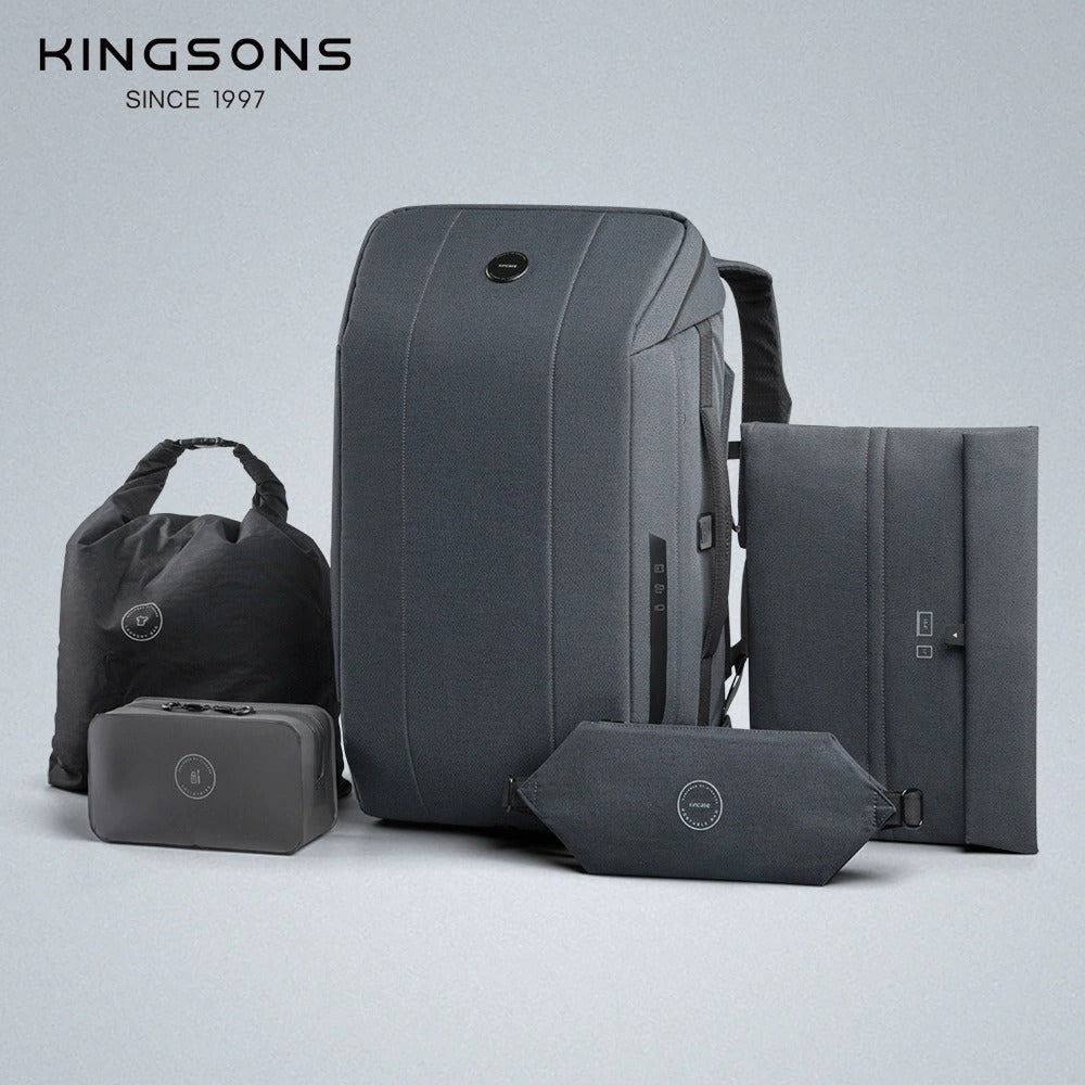 KINCASE Large Capacity Premium Business Laptop & Travel Backpack – Water-Resistant, Anti-Theft, RFID Shield | KC-1816