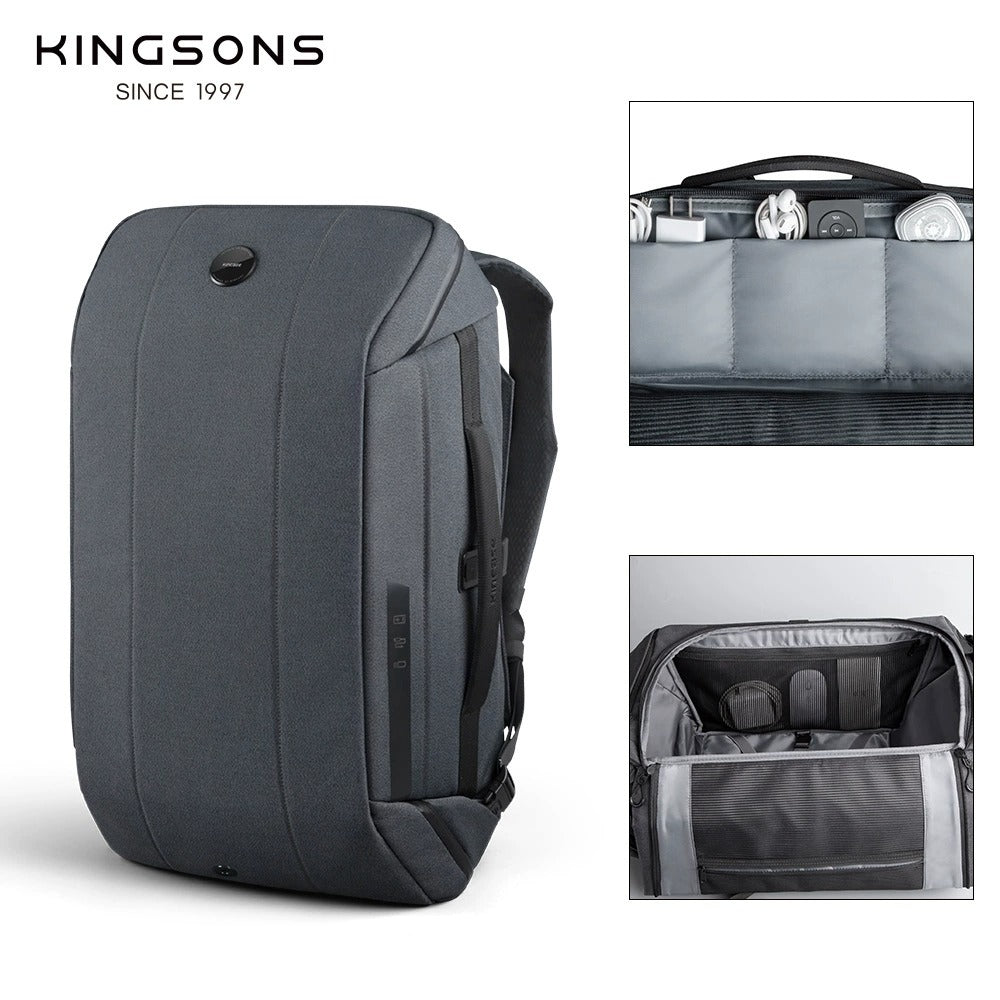 KINCASE Large Capacity Premium Business Laptop & Travel Backpack – Water-Resistant, Anti-Theft, RFID Shield | KC-1816