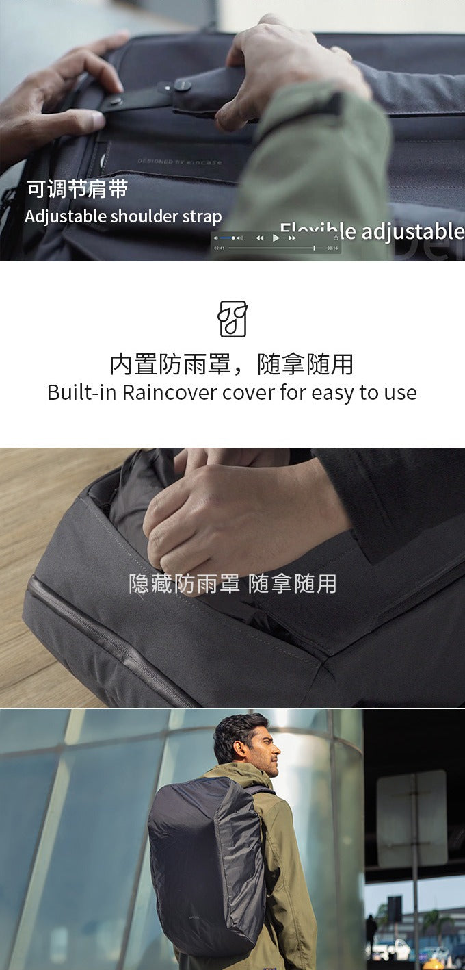 KINCASE Large Capacity Premium Business Laptop & Travel Backpack – Water-Resistant, Anti-Theft, RFID Shield | KC-1816