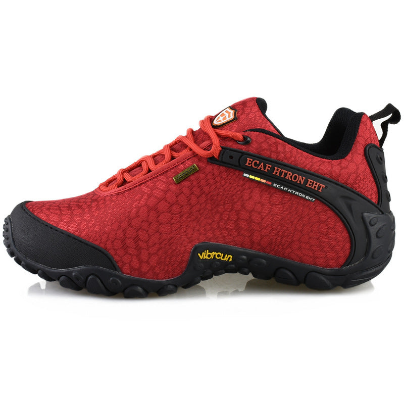 ECAF HTRON Men Water-Resistant Hiking Shoes Breathable Trainers Trail Runners Lightweight Outdoor Trekking Sneakers