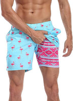 Summer 3D Print Men's Double-Layer Beach Shorts Quick-Dry, Breathable, Bold Designs | SCDK-QK