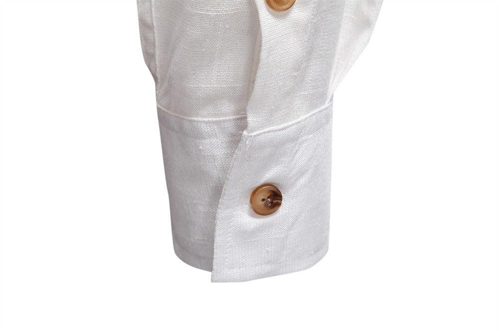 Men's Linen-Blend Shirt - 2025 Spring Slim-Fit Casual Top | SH2025